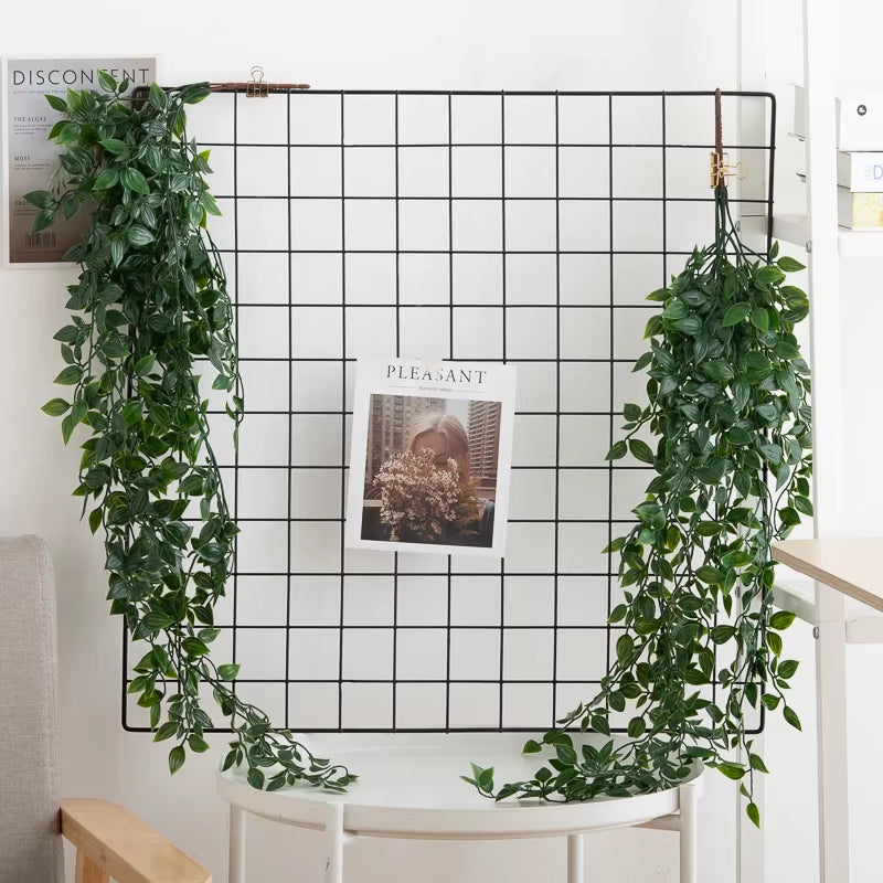 Artificial Ivy Plant Plastic Green Leaves Wedding New Year Christmas Home Decoration Outdoor Garden DIY Living Room Wall Hanging
