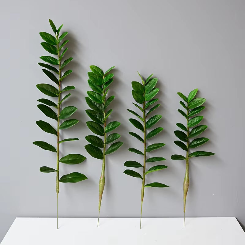 51In Fake Plant Large Artificial Ficus Plants Branches Plastic Fake Leafs Green Banyan Tree for Home Bedroom Garden Shop Decor