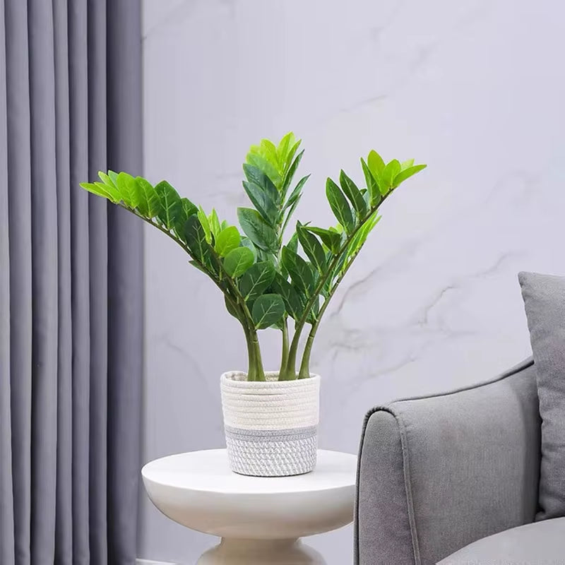 51In Fake Plant Large Artificial Ficus Plants Branches Plastic Fake Leafs Green Banyan Tree for Home Bedroom Garden Shop Decor