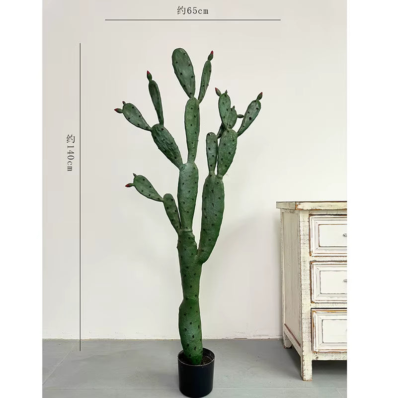Simulated Green Plants, Fake Cactus, Cactus, Cactus, Large Indoor Window Layout, Landscaping, Simulated Plants