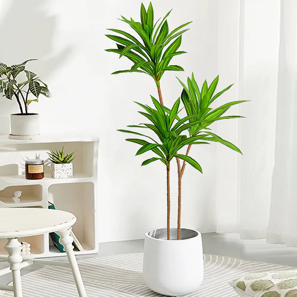 66-98Cm Large Artificial Tropical Plants Fake Green Leaves Faux Brazilwood Leaves Magnolia Foliage for Home Wedding Decor
