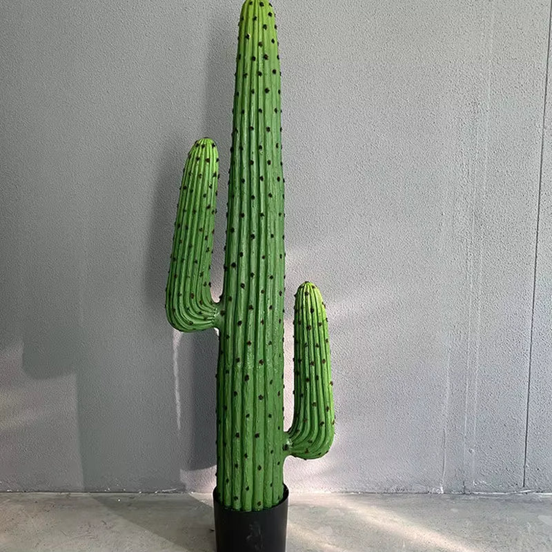 Simulated Green Plants, Fake Cactus, Cactus, Cactus, Large Indoor Window Layout, Landscaping, Simulated Plants