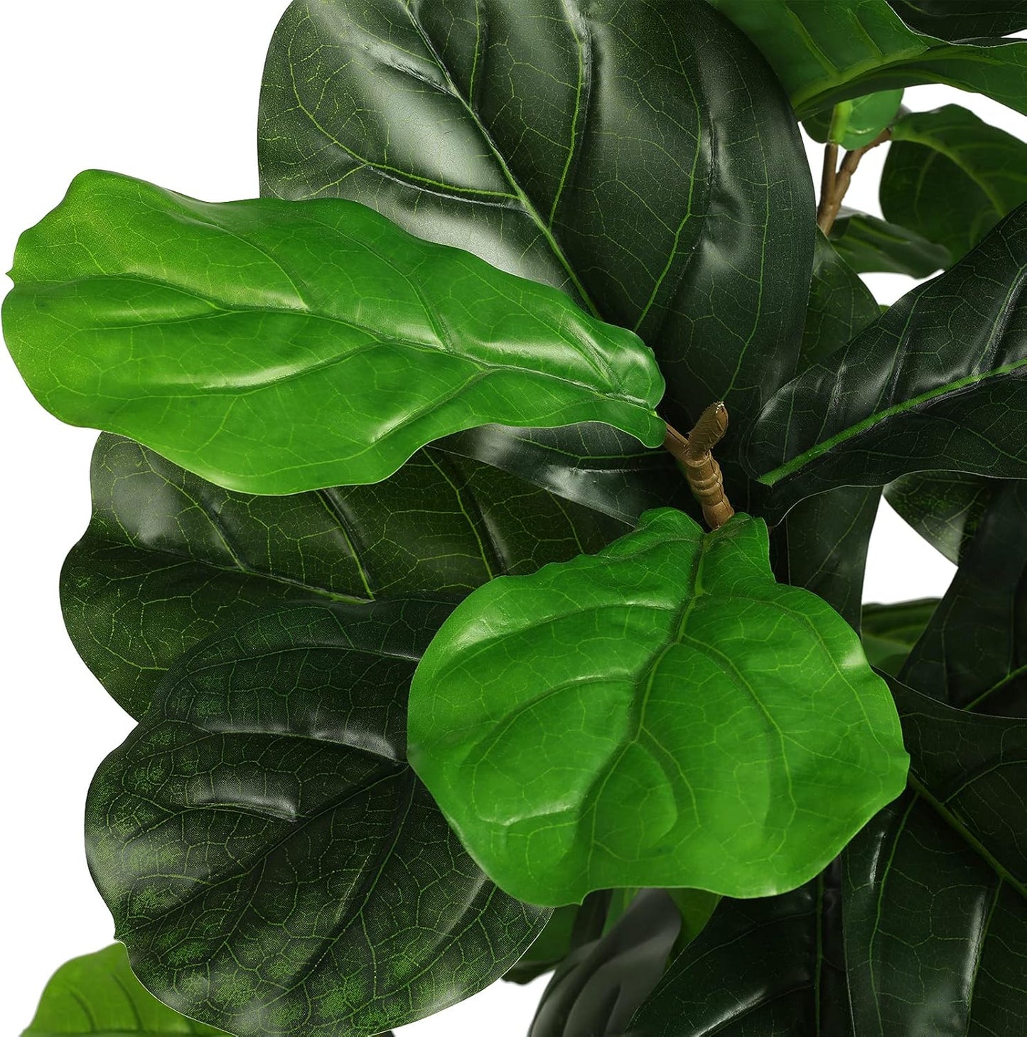 Artificial Fiddle Leaf Fig Tree 6Ft Tall 86 Decorative Faux Fiddle Leaves Fake Fig Silk Tree in Pot Artificial Tree for Home Office Living Room Bathroom Corner Decor Indoor, 2Pack