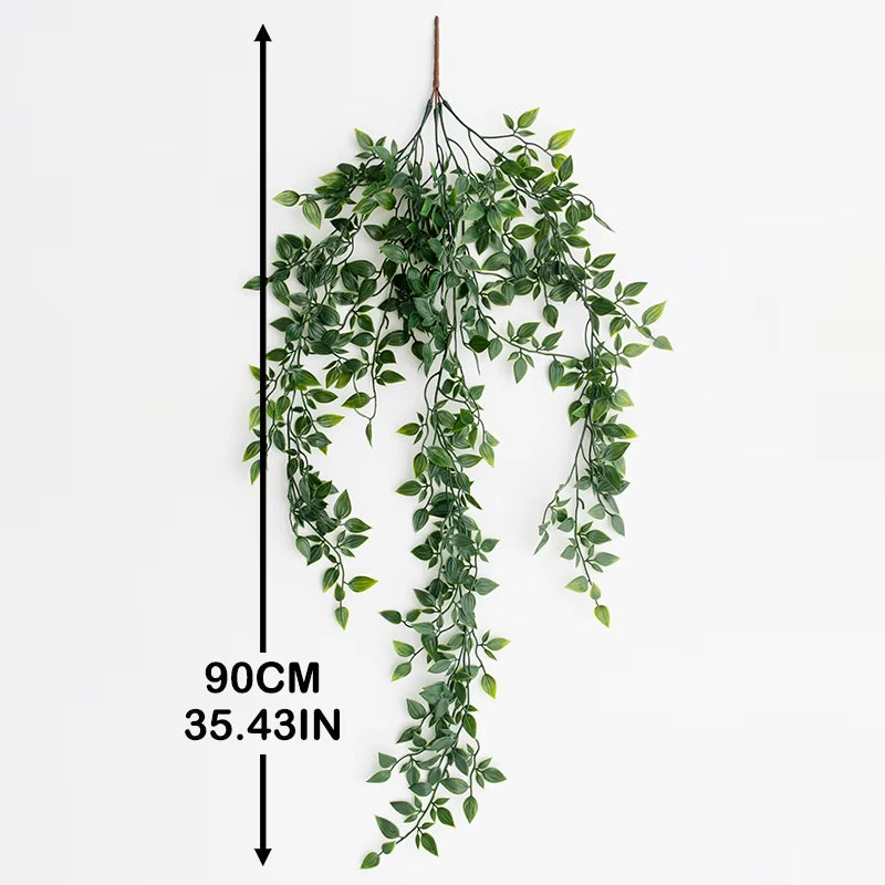 Artificial Ivy Plant Plastic Green Leaves Wedding New Year Christmas Home Decoration Outdoor Garden DIY Living Room Wall Hanging