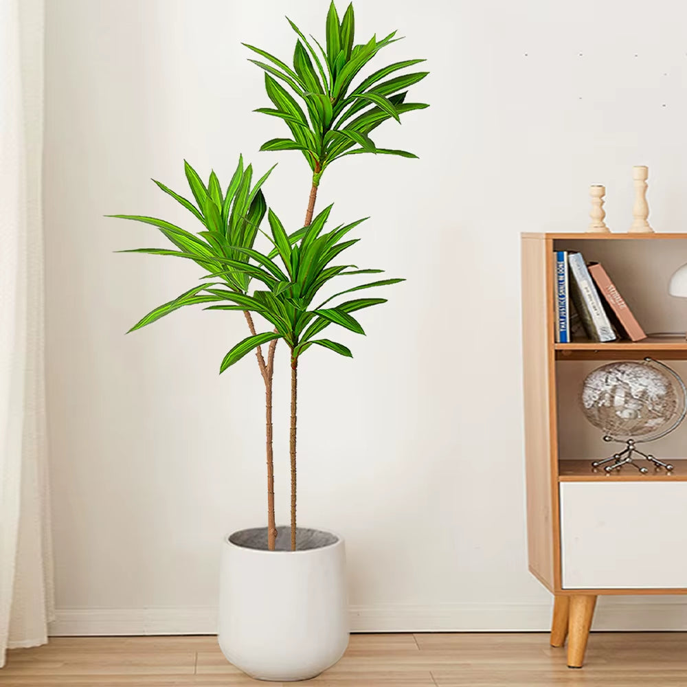66-98Cm Large Artificial Tropical Plants Fake Green Leaves Faux Brazilwood Leaves Magnolia Foliage for Home Wedding Decor