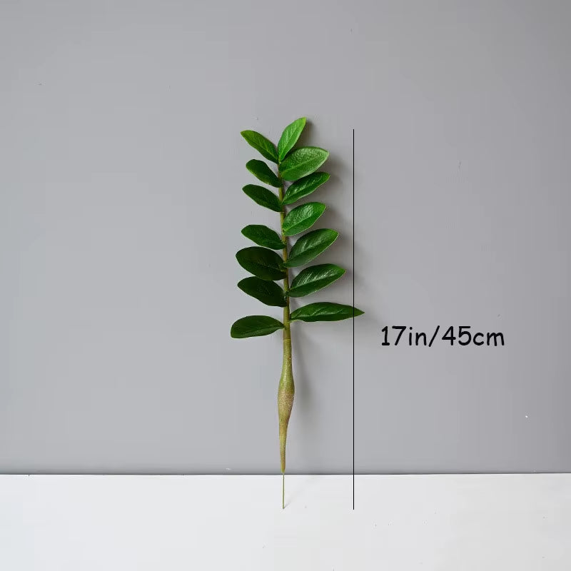 51In Fake Plant Large Artificial Ficus Plants Branches Plastic Fake Leafs Green Banyan Tree for Home Bedroom Garden Shop Decor