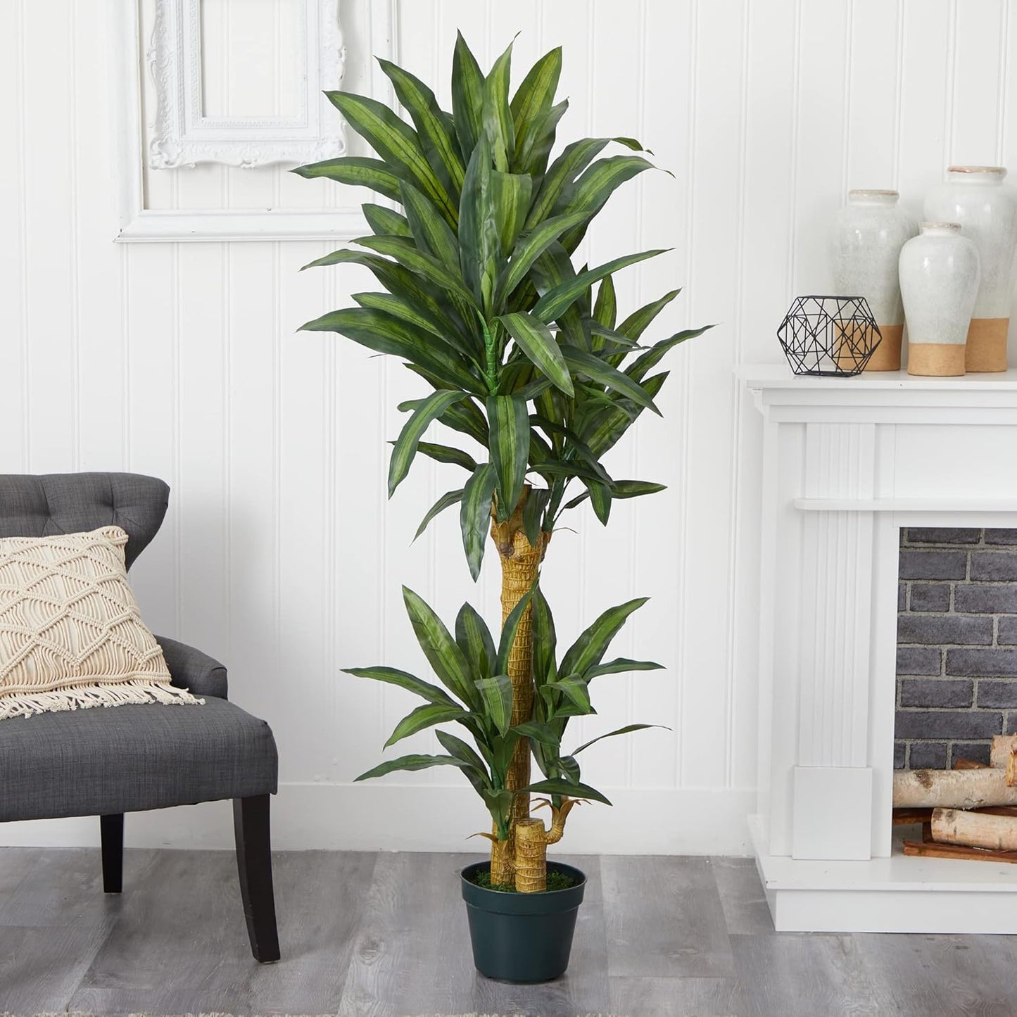 5Ft. Yucca Silk Plant, Green
