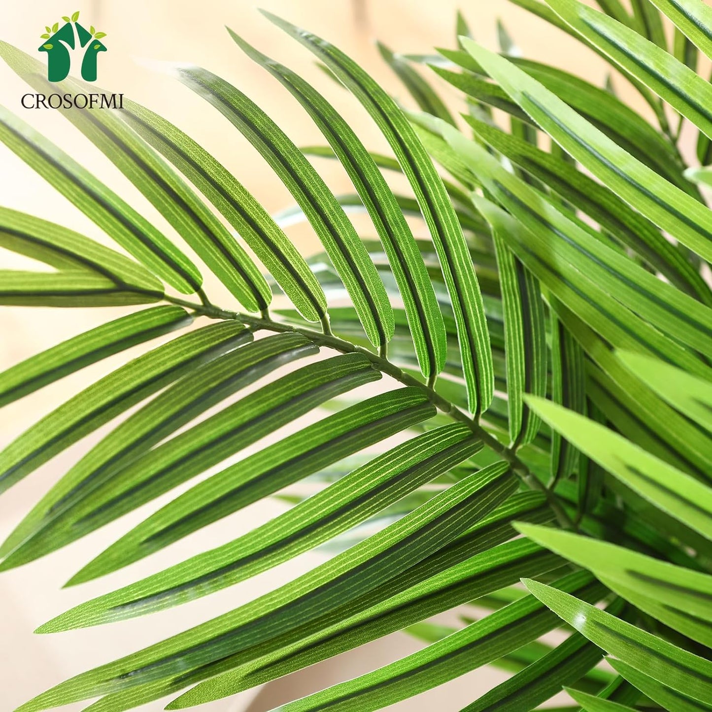 Artificial Areca Palm Plant 5.5Ft Fake Tropical Palm Tree, Perfect Faux Dypsis Lutescens Plants in Pot for Indoor Outdoor House Home Office Garden Modern Decoration Housewarming Gift,2Pcs