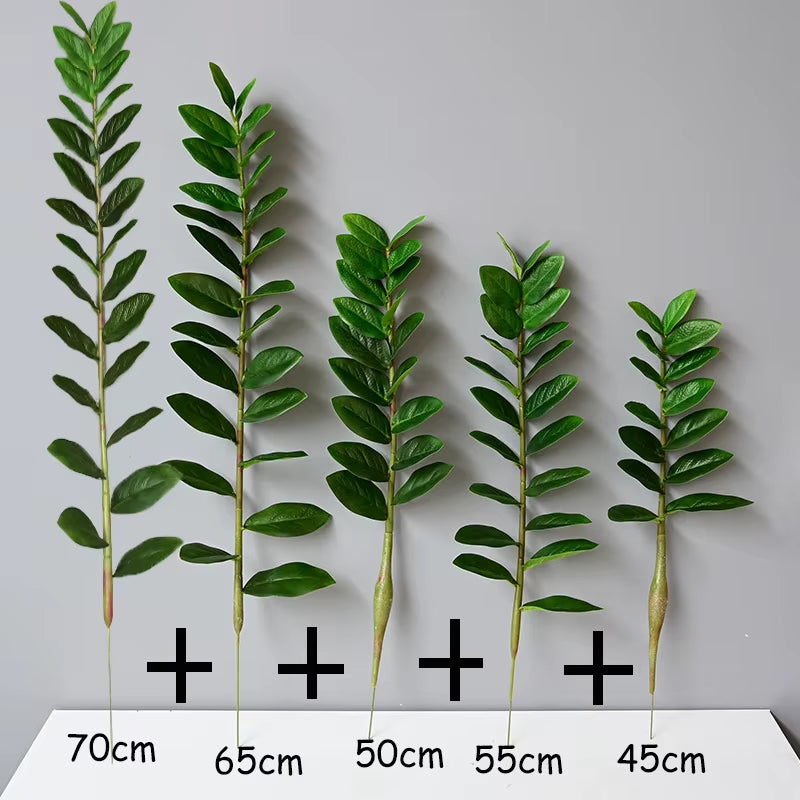 51In Fake Plant Large Artificial Ficus Plants Branches Plastic Fake Leafs Green Banyan Tree for Home Bedroom Garden Shop Decor