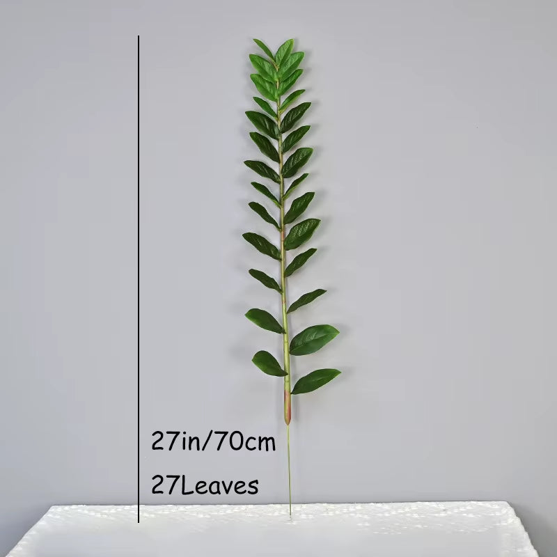 51In Fake Plant Large Artificial Ficus Plants Branches Plastic Fake Leafs Green Banyan Tree for Home Bedroom Garden Shop Decor
