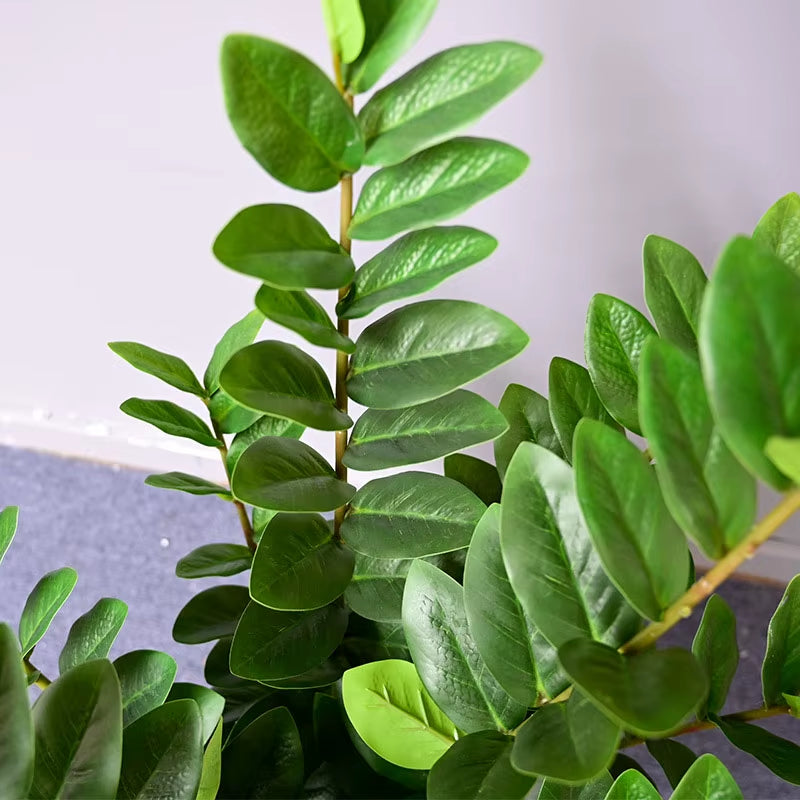 51In Fake Plant Large Artificial Ficus Plants Branches Plastic Fake Leafs Green Banyan Tree for Home Bedroom Garden Shop Decor