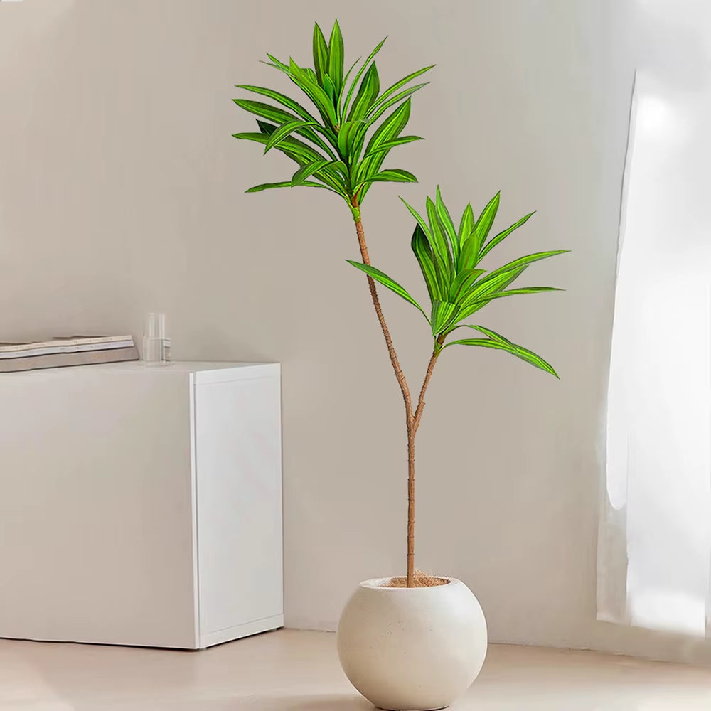 66-98Cm Large Artificial Tropical Plants Fake Green Leaves Faux Brazilwood Leaves Magnolia Foliage for Home Wedding Decor