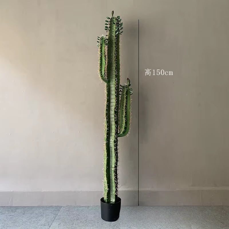Simulated Green Plants, Fake Cactus, Cactus, Cactus, Large Indoor Window Layout, Landscaping, Simulated Plants