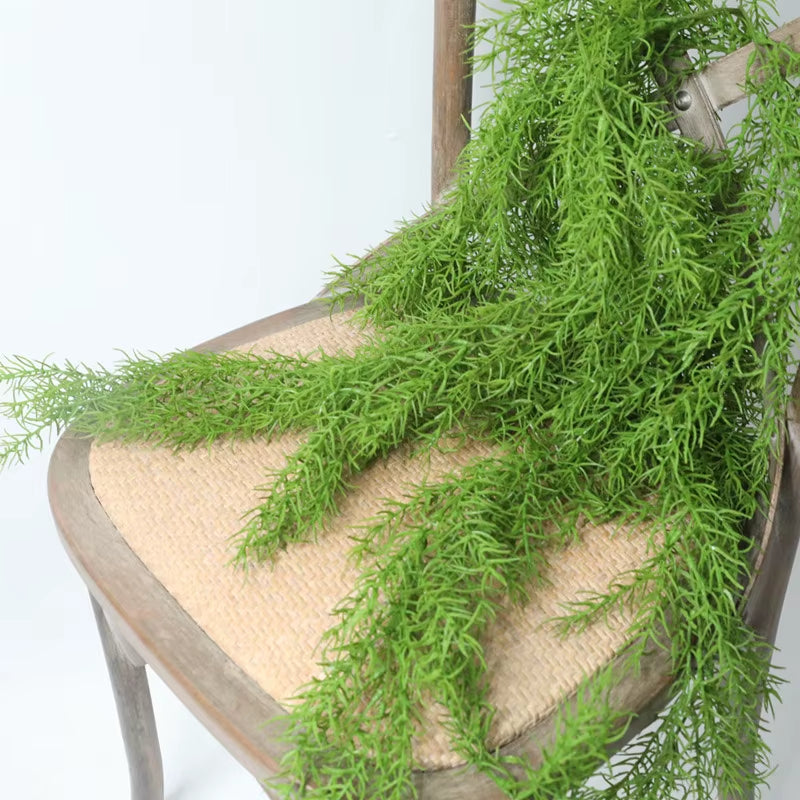 Hand Feeling Pine Needle Wall Hanging Rattan Simulation Leaf Outdoor Flower Micro Landscape Indoor Plant Wall Artificial Ivy