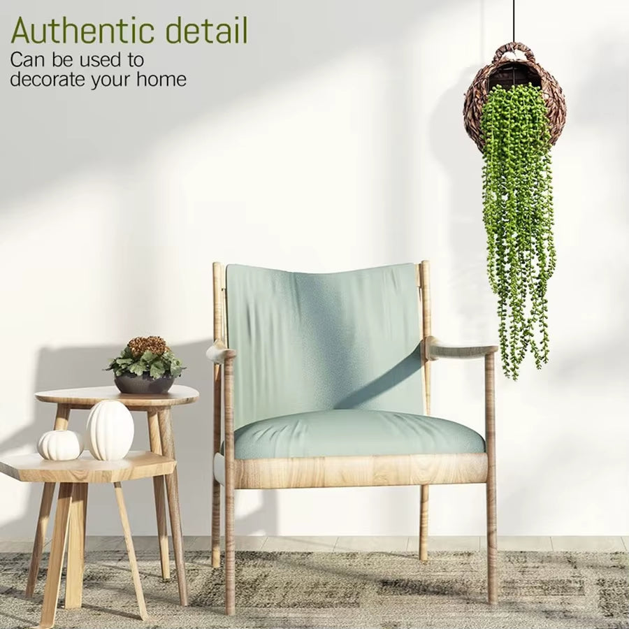 Artificial Succulent Plants Vine for Christmas Yree Accessories Indoor Home Wall Hanging Wedding Arch Decor Photography Prop