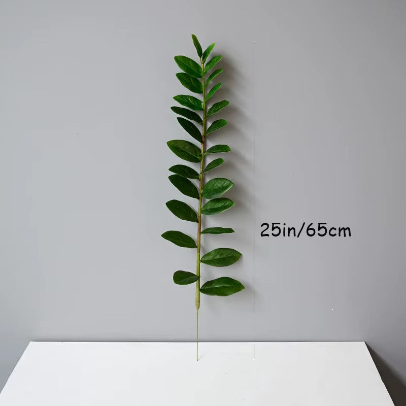 51In Fake Plant Large Artificial Ficus Plants Branches Plastic Fake Leafs Green Banyan Tree for Home Bedroom Garden Shop Decor