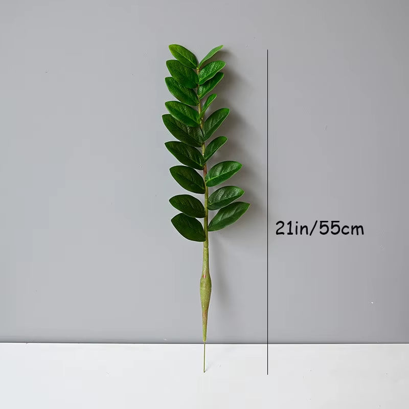51In Fake Plant Large Artificial Ficus Plants Branches Plastic Fake Leafs Green Banyan Tree for Home Bedroom Garden Shop Decor