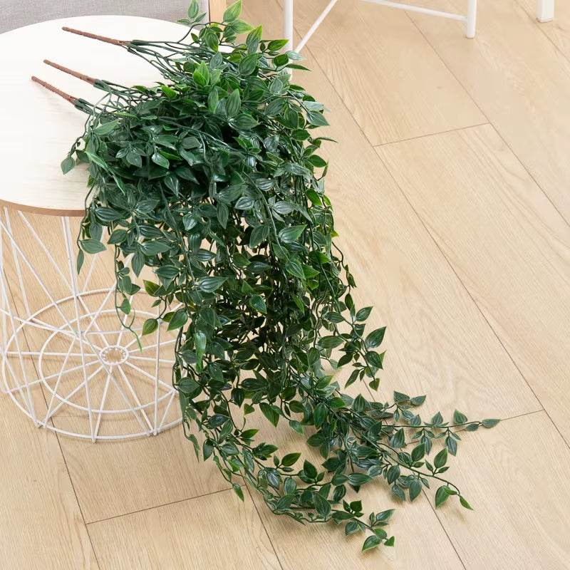 Artificial Ivy Plant Plastic Green Leaves Wedding New Year Christmas Home Decoration Outdoor Garden DIY Living Room Wall Hanging