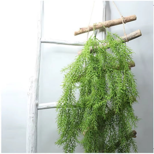 Hand Feeling Pine Needle Wall Hanging Rattan Simulation Leaf Outdoor Flower Micro Landscape Indoor Plant Wall Artificial Ivy