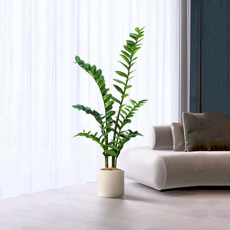 40-70Cm Fake Ficus Tree Artificial Money Leaf Plants Plastic Banyan Leaves Real Touch Zamioculcas Plants for Home Shop Decor