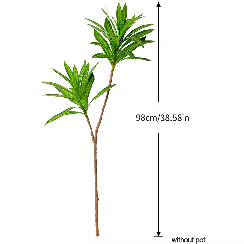 66-98Cm Large Artificial Tropical Plants Fake Green Leaves Faux Brazilwood Leaves Magnolia Foliage for Home Wedding Decor